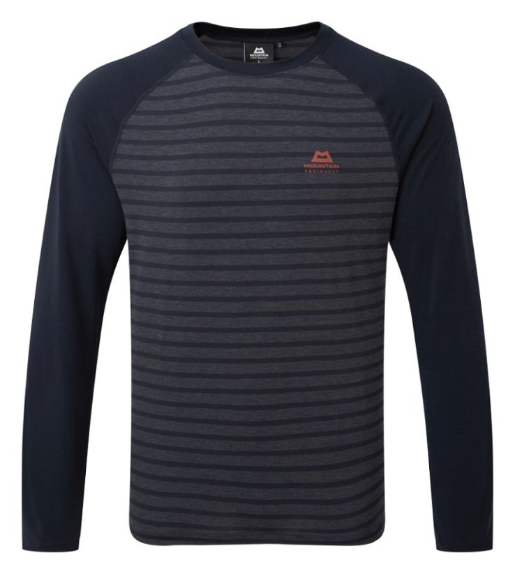 Mountain Equipment Redline LS Tee pánské triko | Cosmos stripe/Cosmo | S