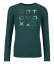 185 Merino Brand Outline Long Sleeve Women's - červená - Winetasting