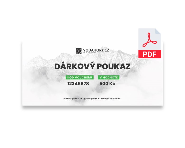 Dárkový poukaz PDF Vodahory  500 Kč