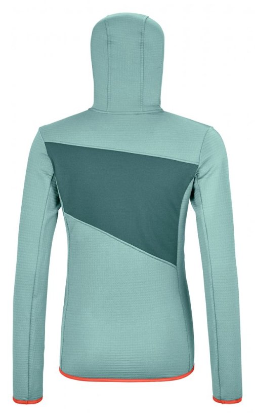 Fleece Grid Hoody Women's - modrá - Ice Waterfall