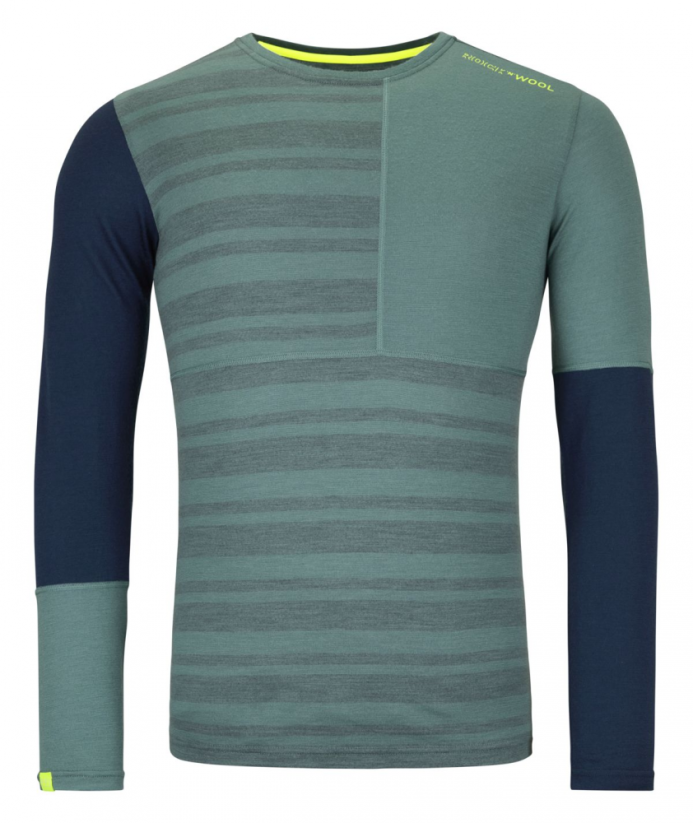 185 Rock'N'Wool Long Sleeve Men's - zelená - Pacific Green