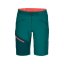 Ortovox W's Brenta Shorts dámské softshell kraťasy | Pacific Green | M