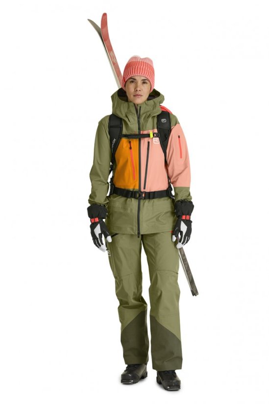 3L Deep Shell Pants Women's - hnědá - Autumn Leaves
