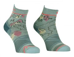 Alpine Light Quarter Socks Women's - modrá - Ice Waterfall