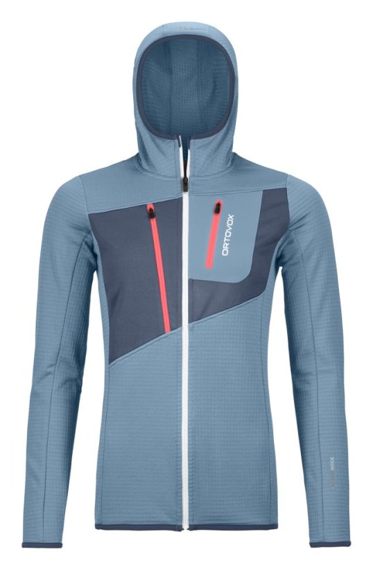 Ortovox W's Fleece Grid Hoody dámská mikina | Light Blue|L