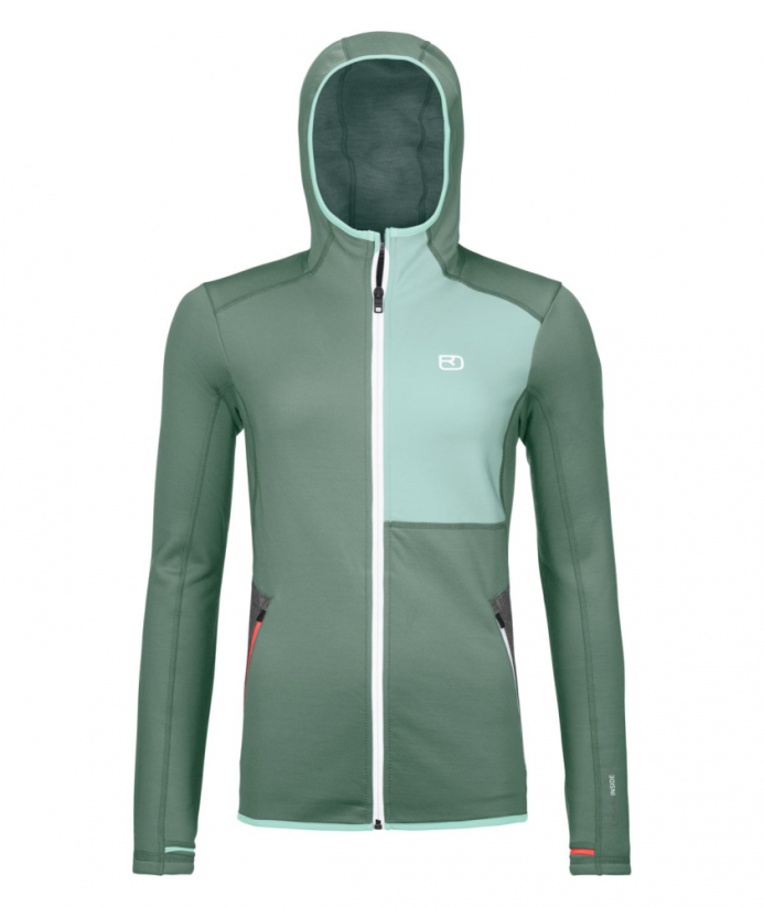 Fleece Hoody Women's - modrá - Petrol Blue