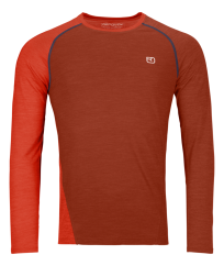 120 Cool Tec Fast Upward Long Sleeve Men's - oranžová - Clay Orange