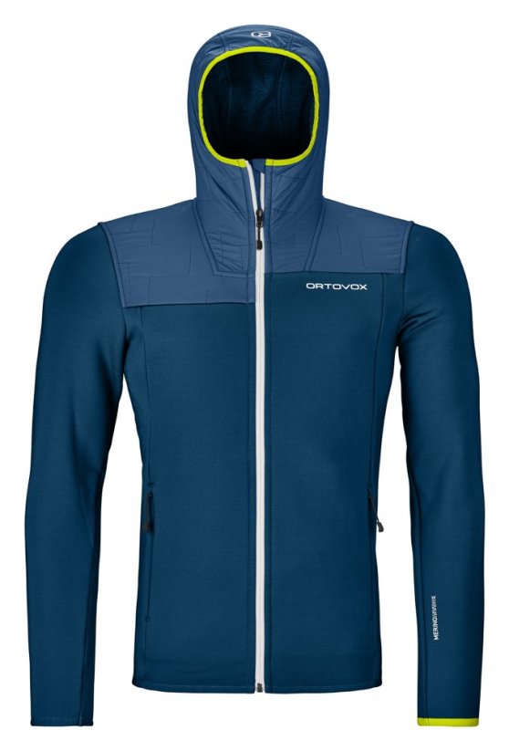 Fleece Plus Hoody Men's - modrá - Petrol Blue