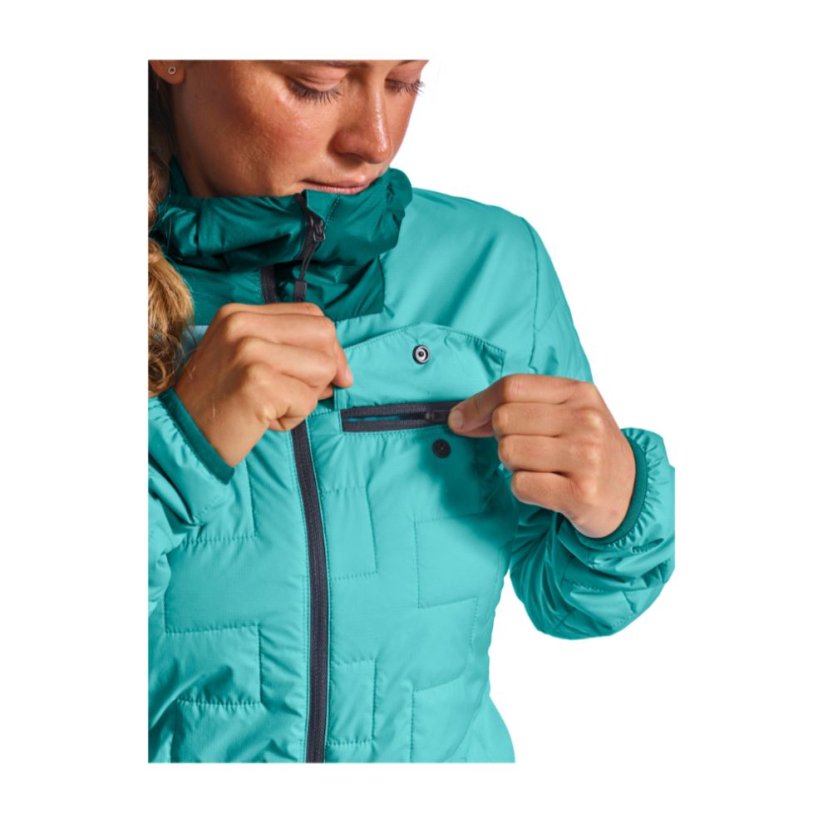 Ortovox W's Piz Badus Jacket dámská vlněná bunda | Ice Waterfall | S