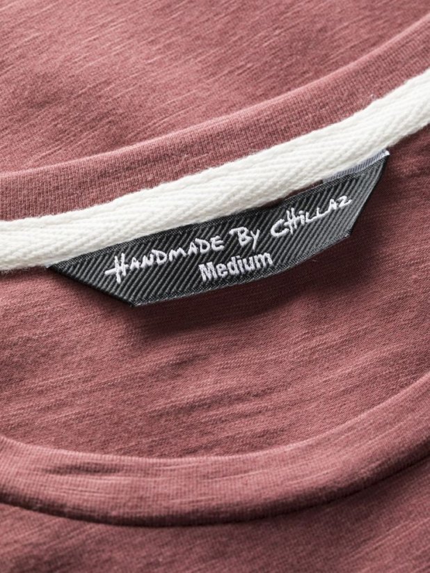 Chillaz HOMO MONS SPORTIVUS DARK APPLE BUTTER pánské tričko mahagonové - Velikost: L
