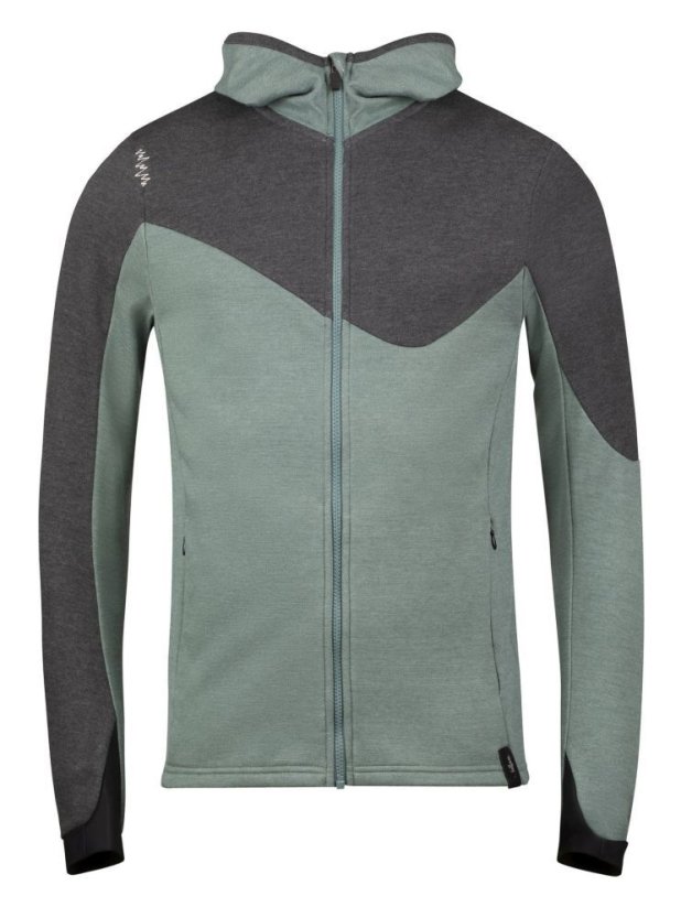 Chillaz MOUNTY GREEN MELANGE/BLACK MELANGE pánská bunda zeleno černá